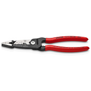 Клещи электромонтажные, 6-в-1, L-200мм, чёрные, 2-комп. рукоятки (KNIPEX)