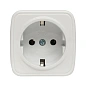 Минск Розетка 1-местная ОП 16А с заземлением белая EKF
