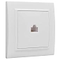 Минск Розетка RJ-45 1-местная СП белая EKF
