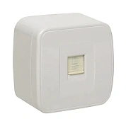 Минск Розетка RJ-45 1-местная ОП, 1А, 120В, белая EKF