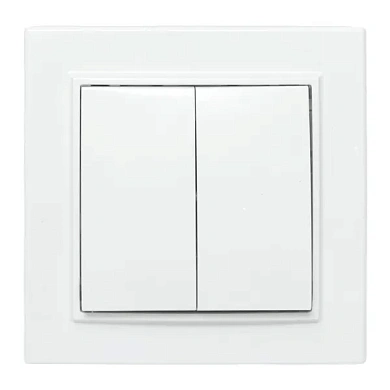 Минск Выключатель 2-кл. СП, 10А, белый EKF